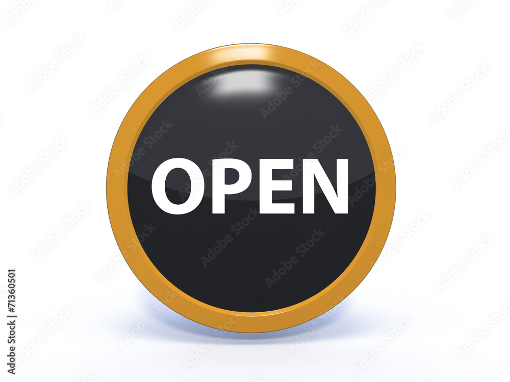 open circular icon on white background open circular icon on white background