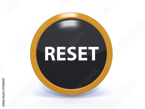 Obraz na płótnie reset circular icon on white background