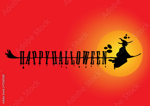 happy halloween. vector illustration