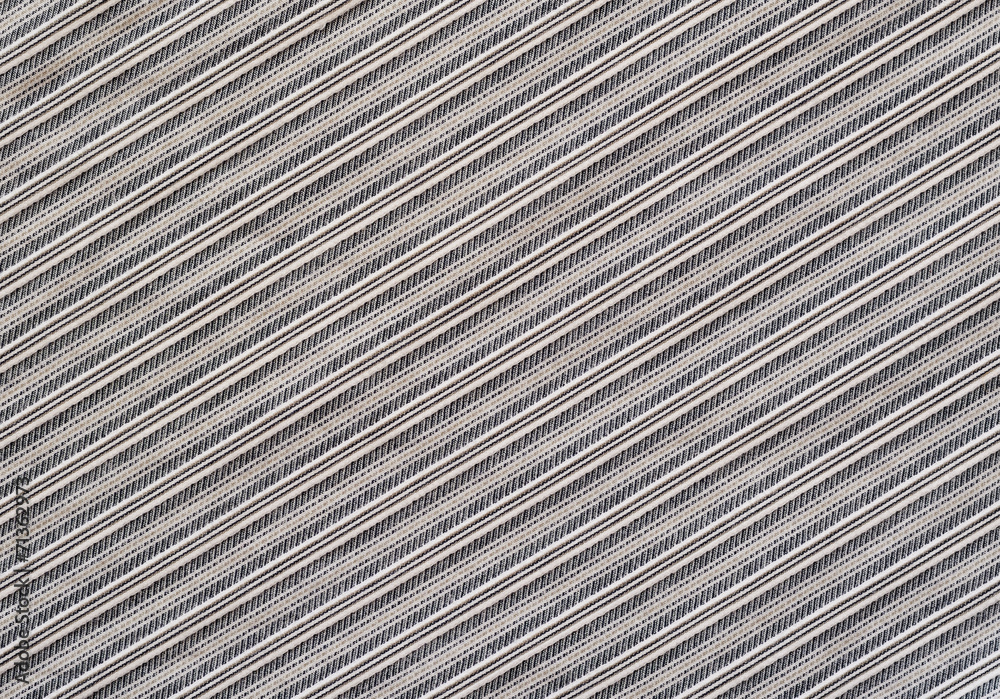 Gray striped fabric