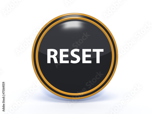 Obraz na płótnie reset circular icon on white background