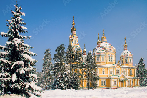 Zenkov Cathedral in Almaty, Kazakhstan photo