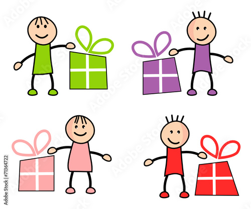 Enfants et cadeaux