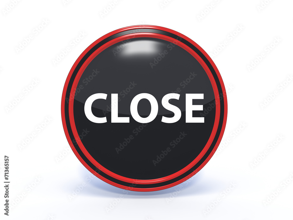 close circular icon on white background close circular icon on white background