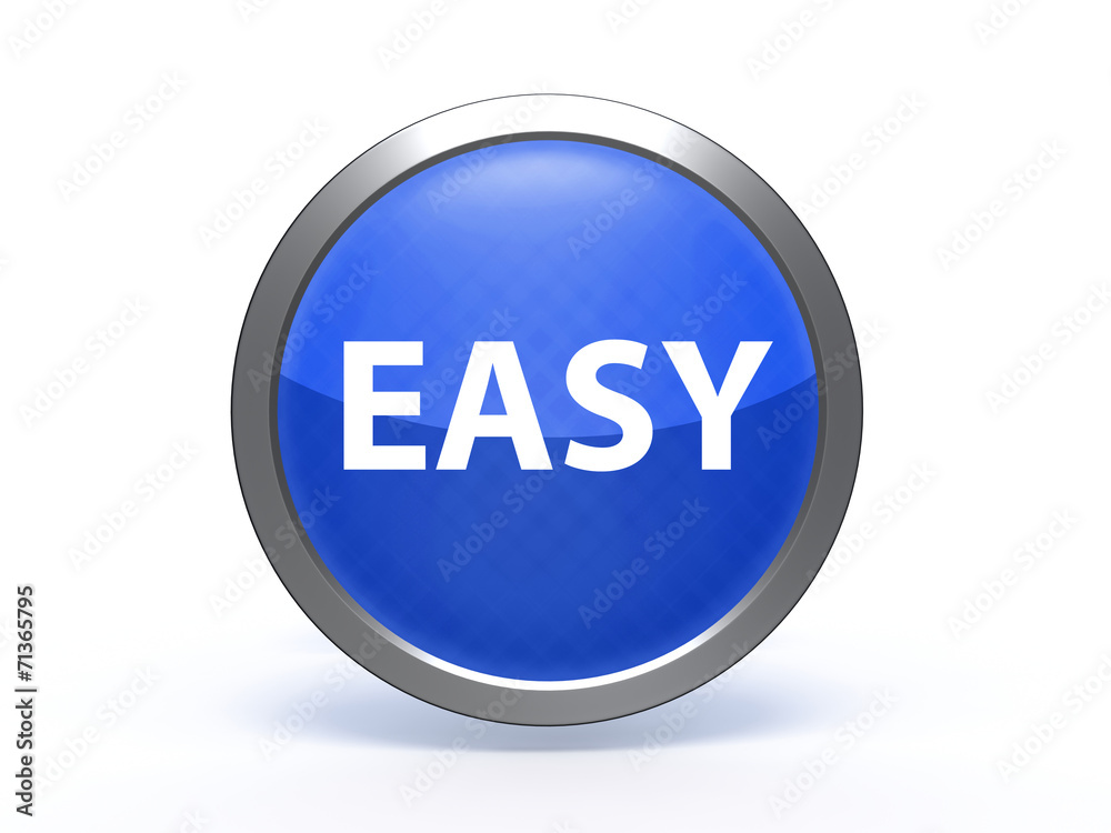 easy circular icon on white background easy circular icon on white background