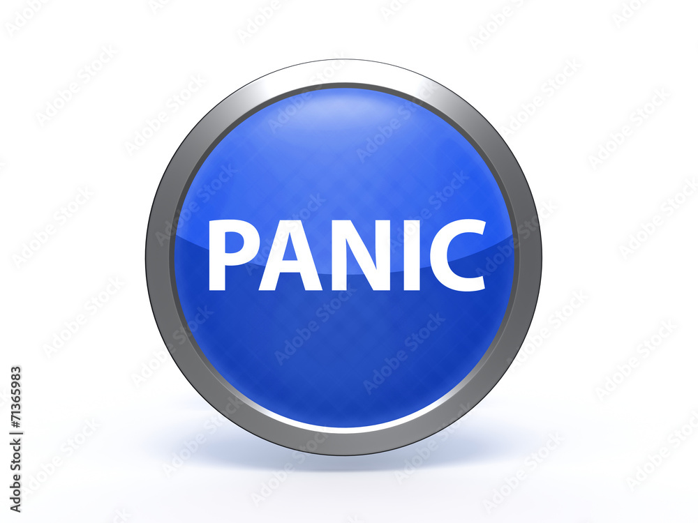 panic circular icon on white background panic circular icon on white background