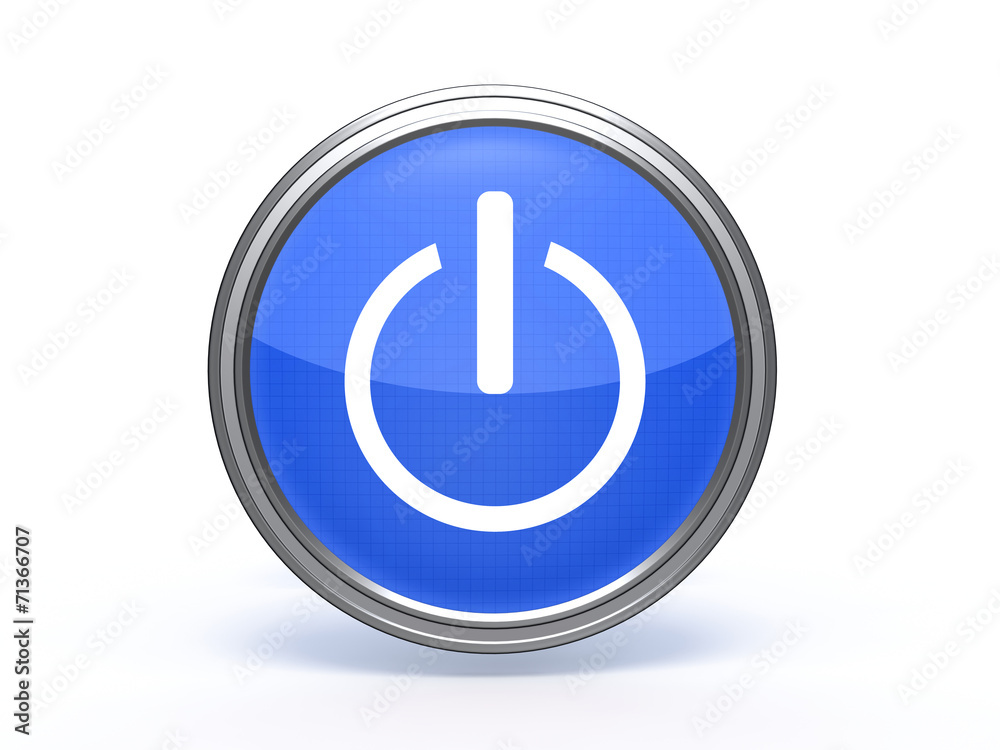 power circular icon on white background power circular icon on white background