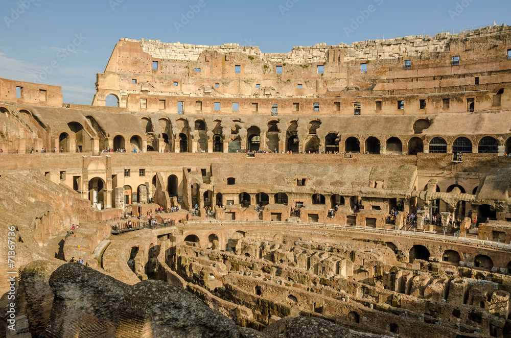 Inside the Colosseum Rome