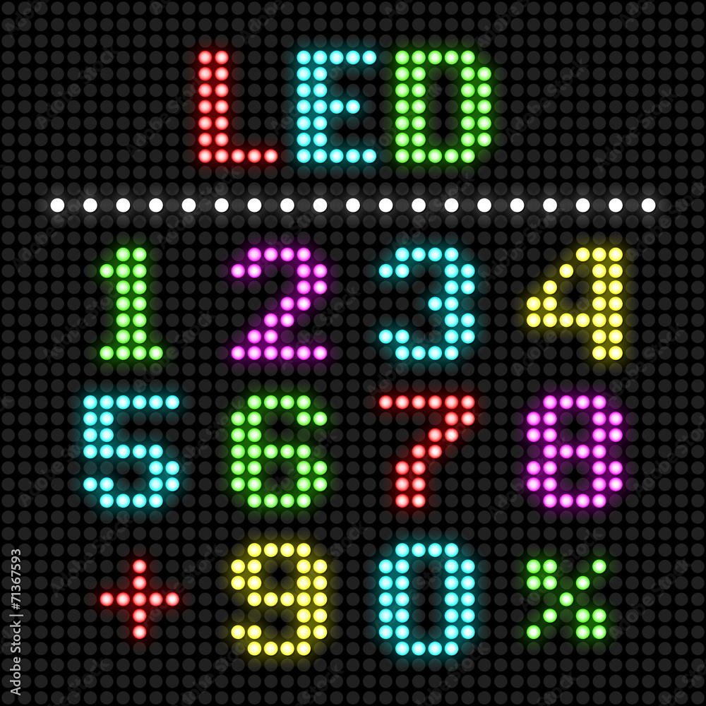 LED display numbers