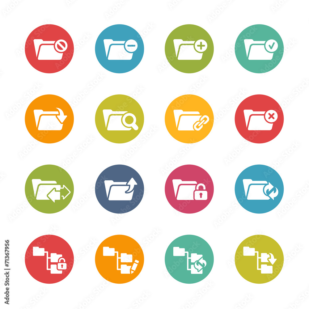 Folder Icons - 1 -- Fresh Colors Series Folder Icons - 1 -- Fresh Colors Series