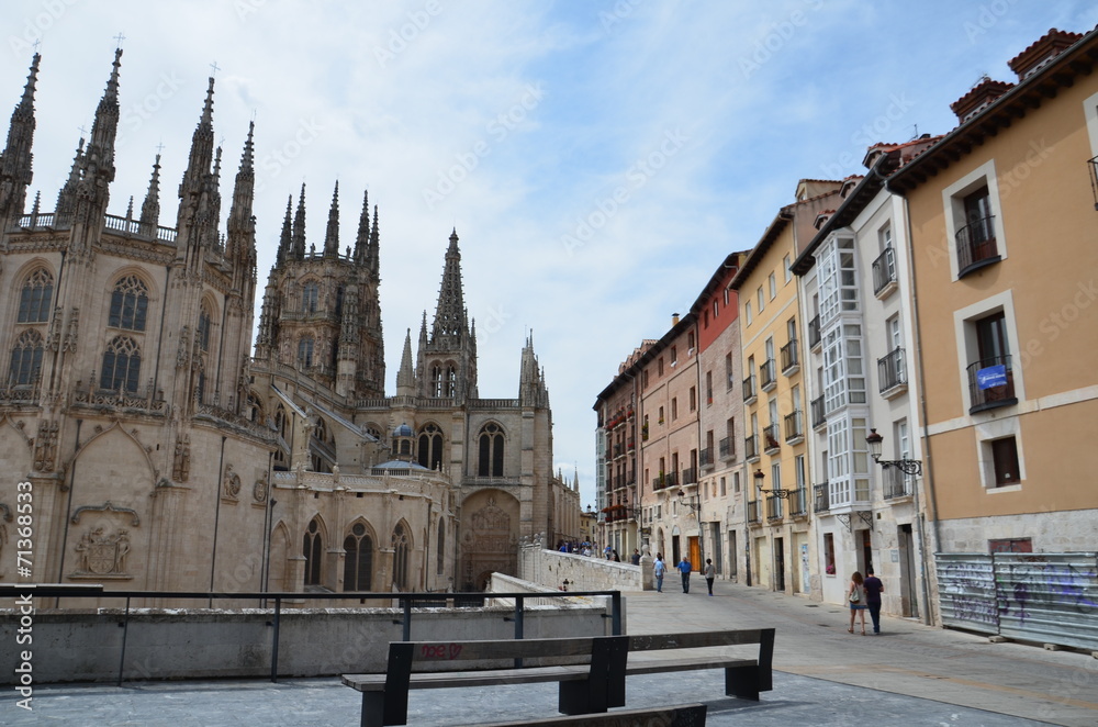 Fototapeta premium Burgos, place de la cathédrale 