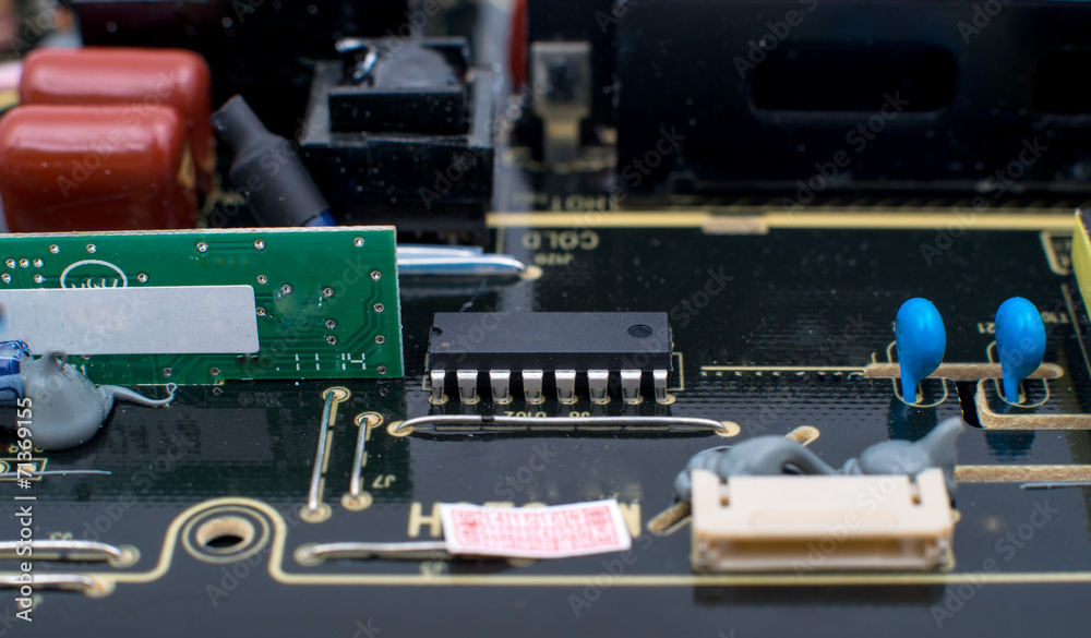 electronic circuit board close-up electronic circuit board close-up