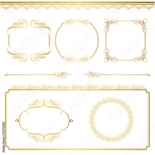 gold frame set