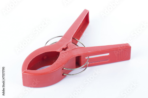 Red Plastic clamp