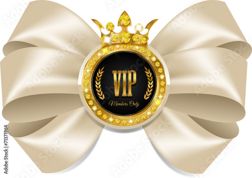 VIP bow with crown