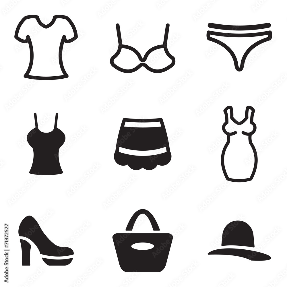 Women´s Clothnig Icons Women´s Clothnig Icons