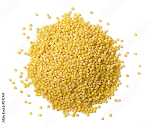 Heap of millet seeds