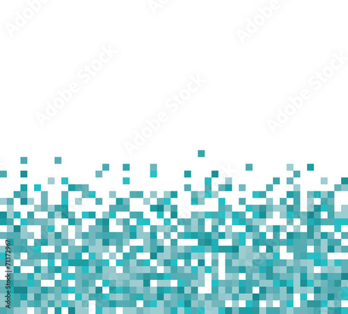 An abstract pixel art style vector background over white