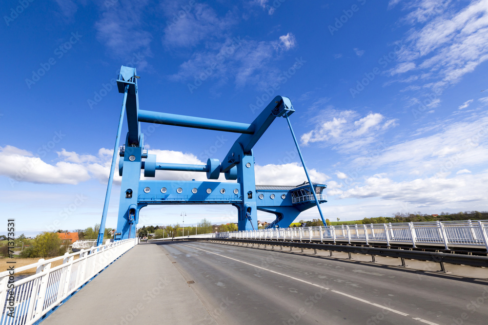 Fototapeta premium stroke bridge of Wolgast
