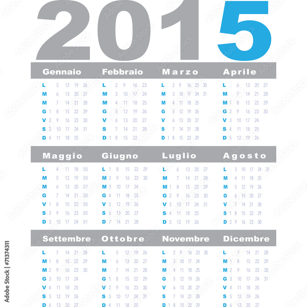 Calendario 2015