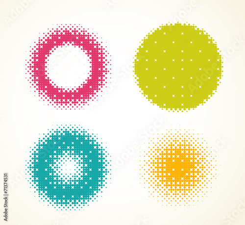 Halftone vector background