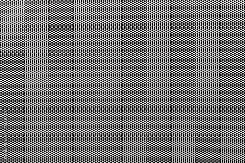White metal perforated with dots background