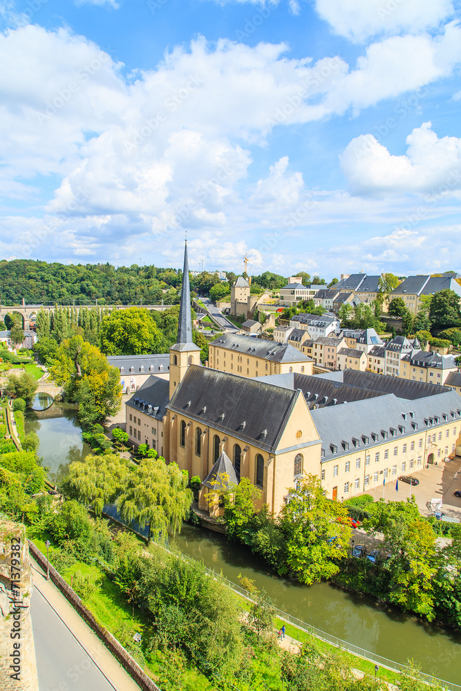A view of a Luxembourg buildings