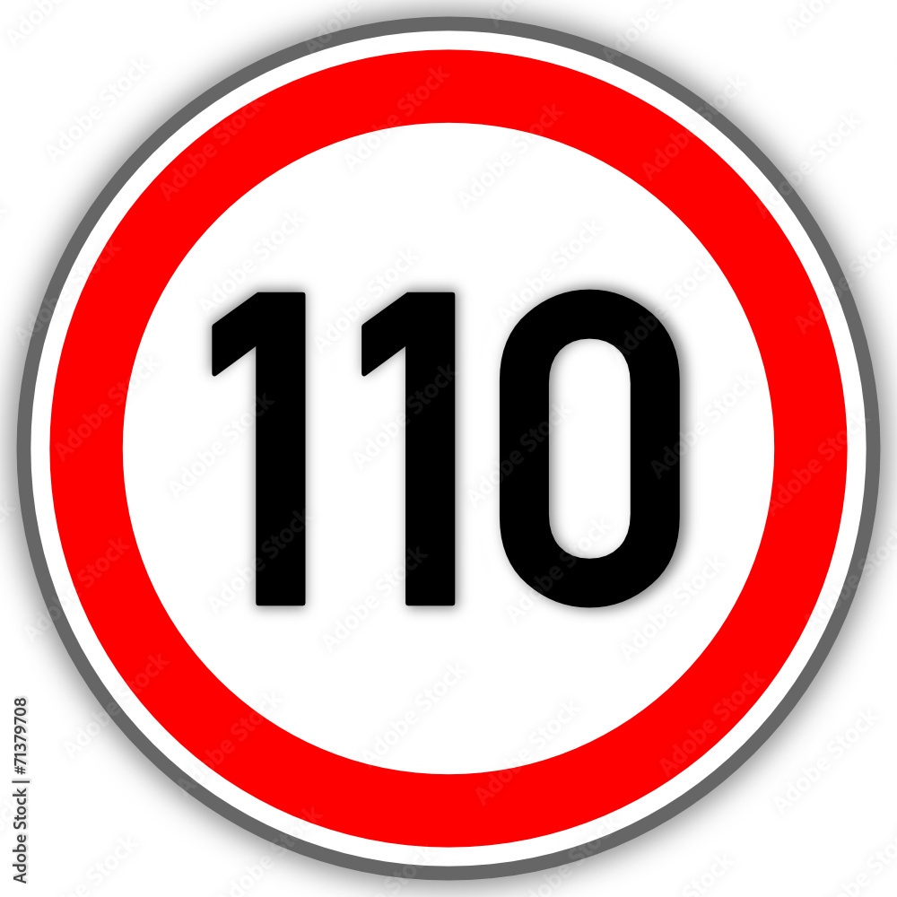 Tempolimit Verkehrszeichen 110 #141010-svg08 Tempolimit Verkehrszeichen 110 #141010-svg08