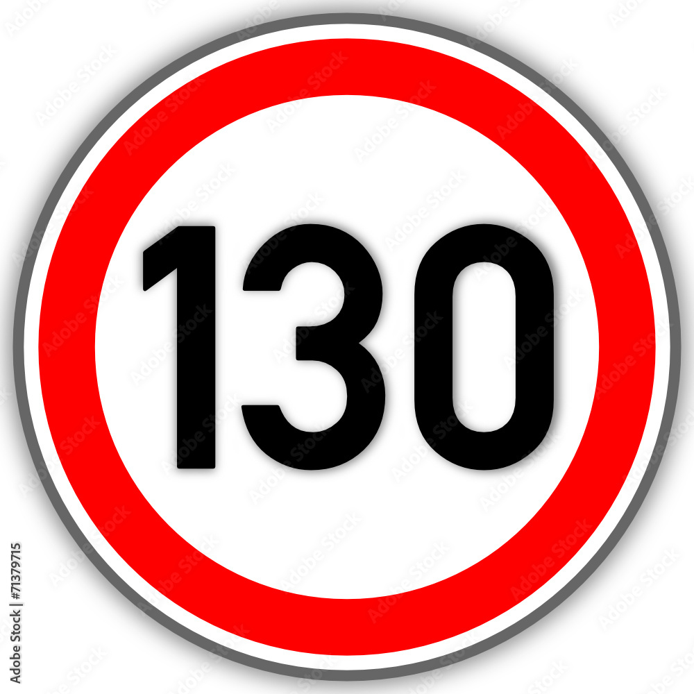Tempolimit Verkehrszeichen 130 #141010-svg10 Tempolimit Verkehrszeichen 130 #141010-svg10