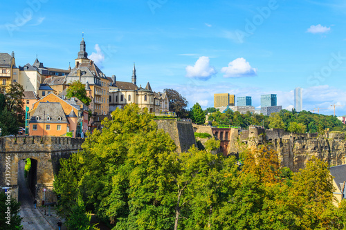 Typical Luxembourg cityscape, Luxembourg