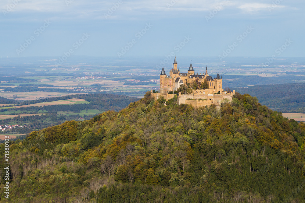 Blick auf die Burg Hohenzollern / Schwäbische Alb