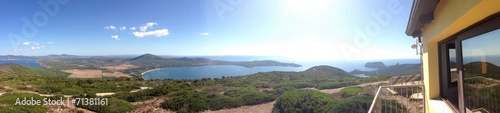 view from monte timidone, alghero, sardinia, italy