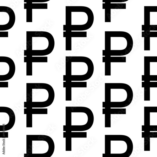 Ruble symbol seamless pattern