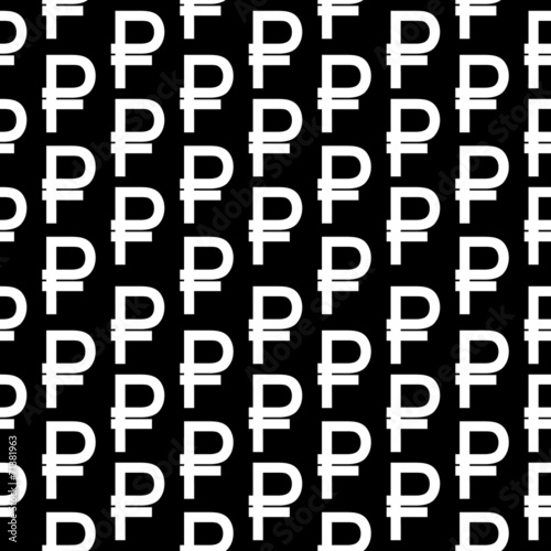 Ruble symbol seamless pattern
