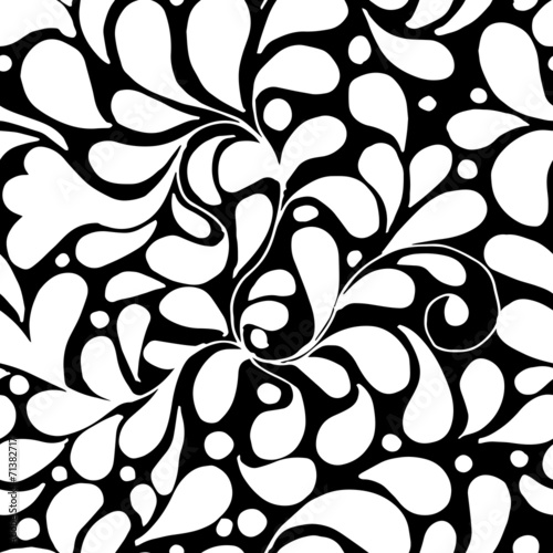 Floral abstract seamless pattern for your design