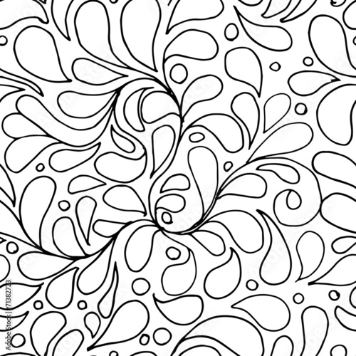 Floral abstract seamless pattern for your design