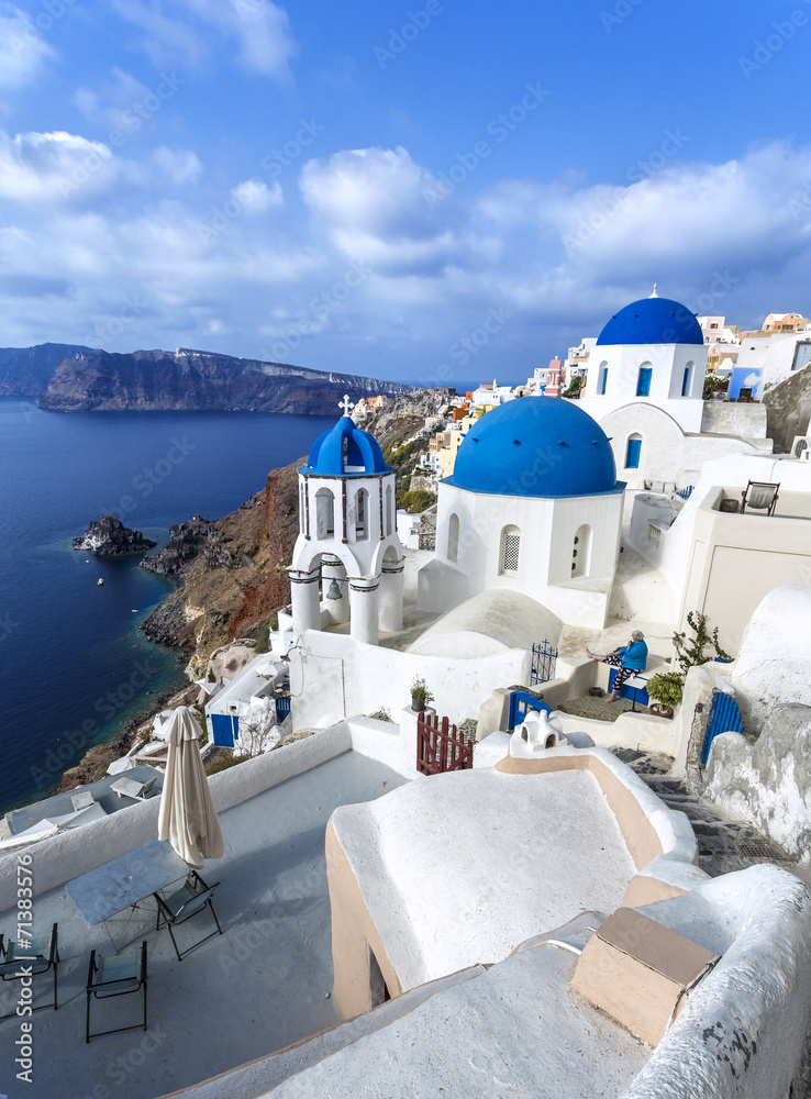 île de Santorin Cyclades Grèce