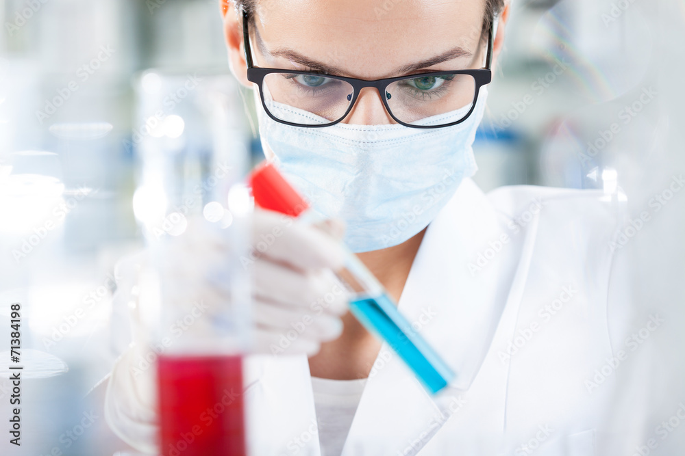 Biologist analyzing result of testing Biologist analyzing result of testing