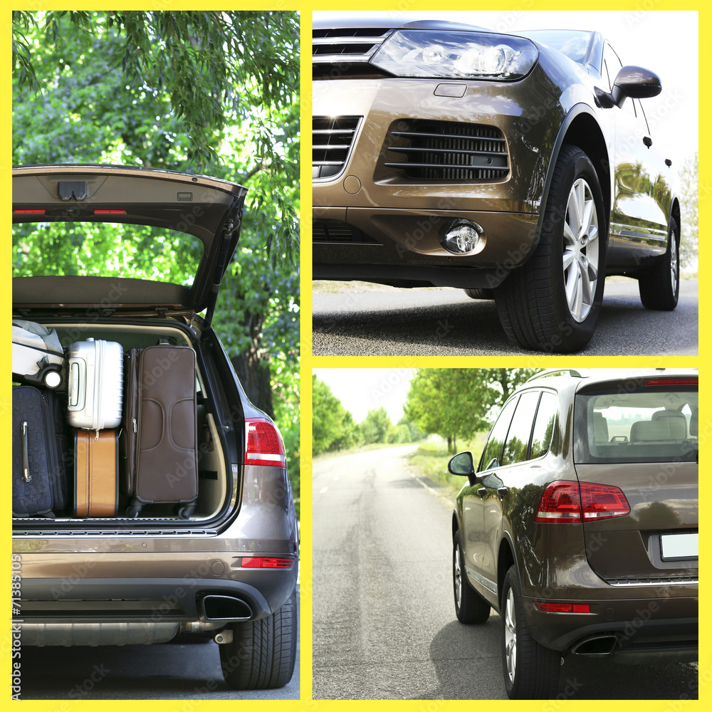 Fototapeta premium Modern car collage