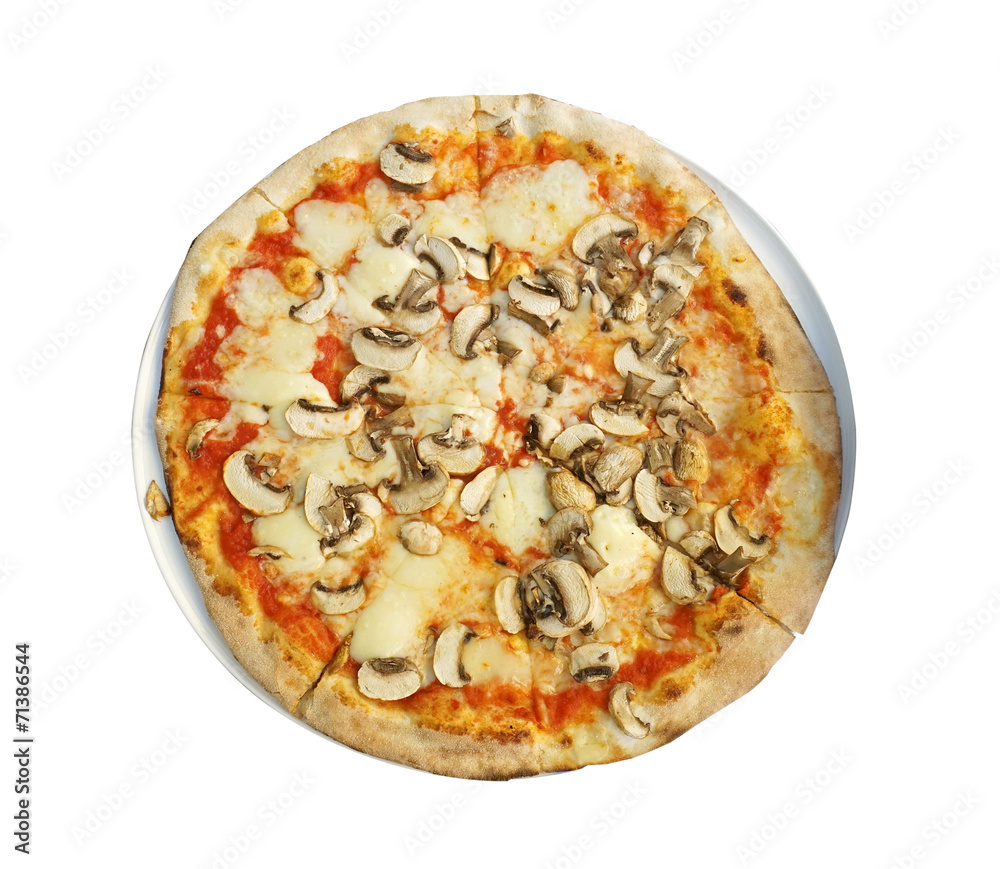 Pizza isolated with white back ground Pizza isolated with white back ground