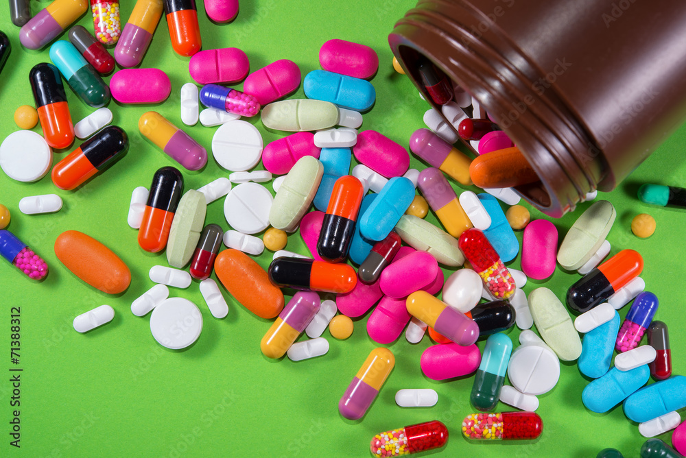 Close up of many colorful pills (medicines) Close up of many colorful pills (medicines)
