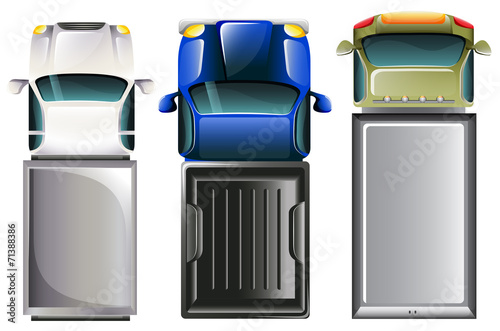 Cars Top view