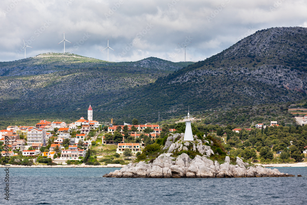 Trogir area, Croatia view from the sea
