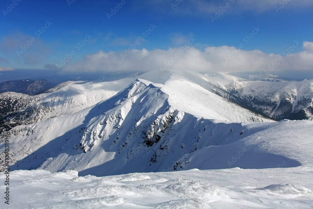 Winter mountain landscape - Low Tatras