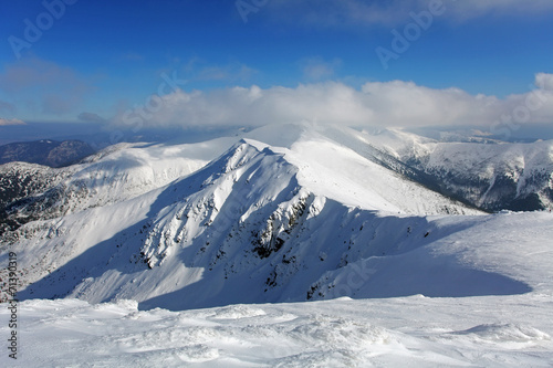 Winter mountain landscape - Low Tatras