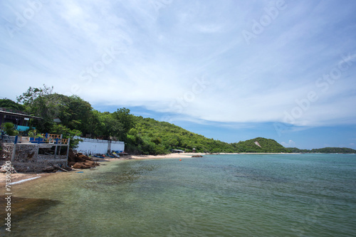 seascape of beach Koh Lan at Pattaya, Thailand in summer