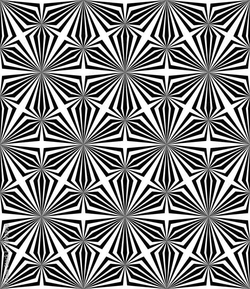 Abstract Triangle Bases Black and White Seamless Pattern, Vector Abstract Triangle Bases Black and White Seamless Pattern, Vector