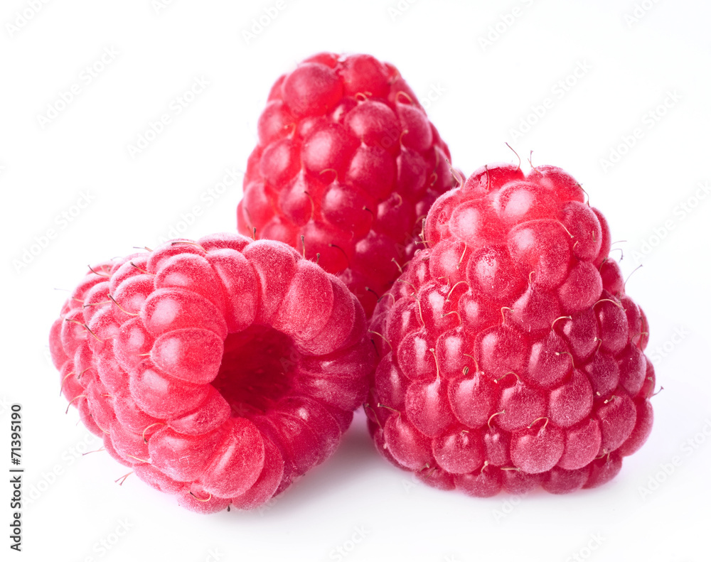 Fresh raspberry on white background Fresh raspberry on white background