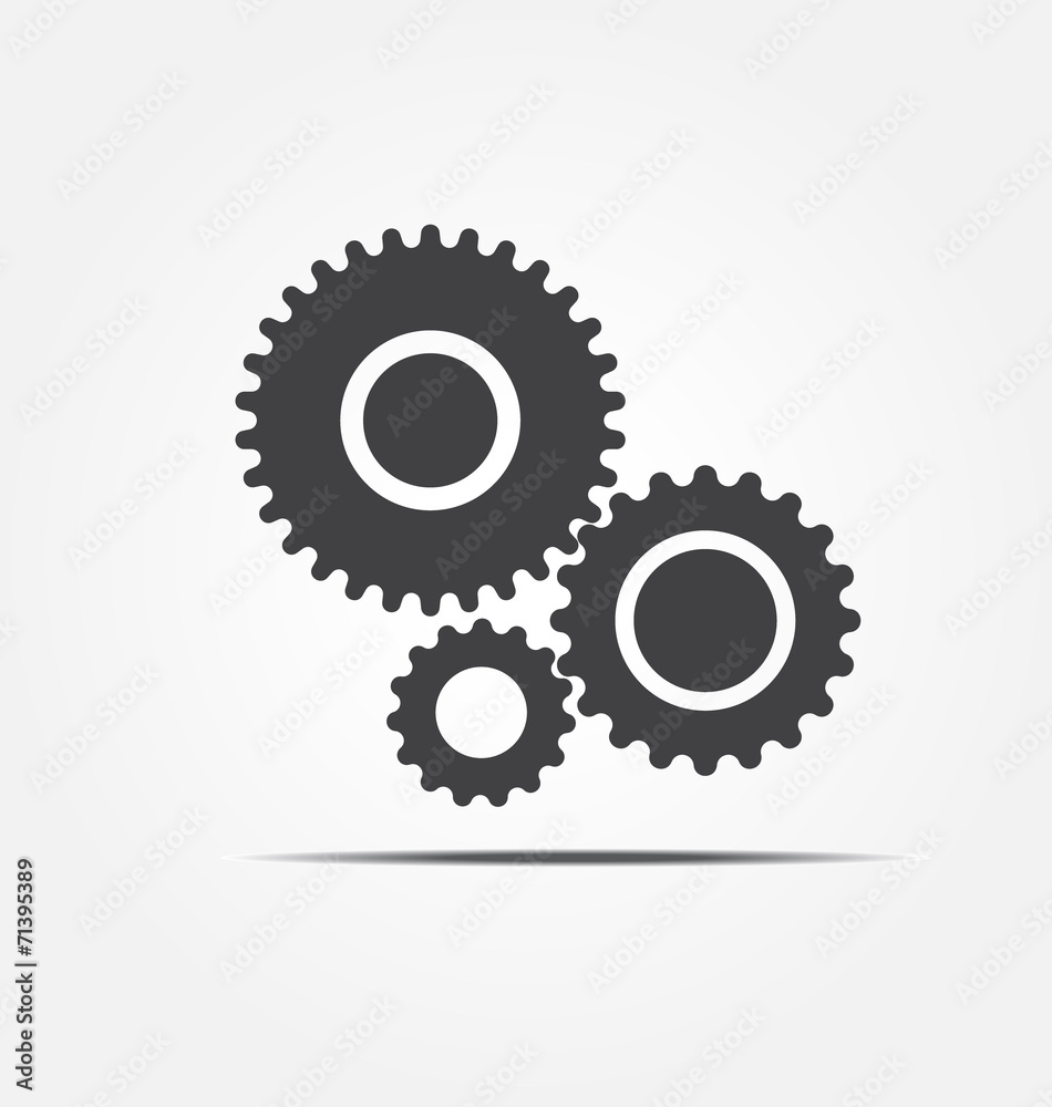 Gear icon vector illustration Gear icon vector illustration