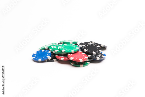 Obraz na plátně Poker chips